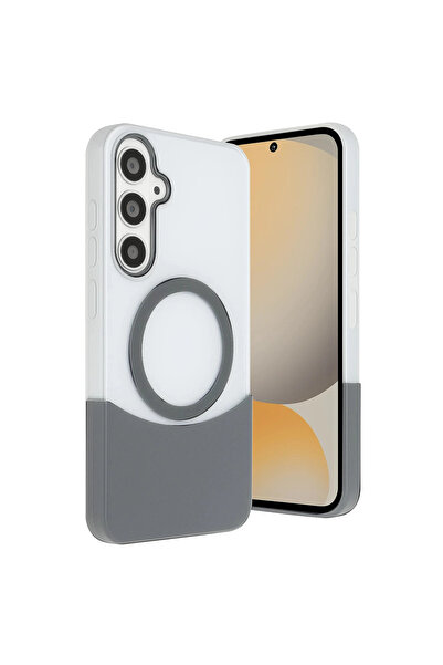 eco port غطاء جوكو سامسونج جالاكسي S24 Fe Velar Magsafe - رمادي طبيعي