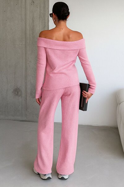 AFROGİYİM Γυναικείο σετ με γιακά Madonna Relaxed Cut