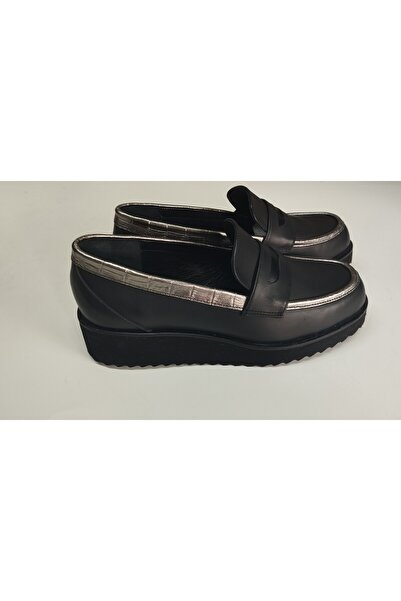 Lucciola Women's Genuine Leather Eva Sole Black Shoes