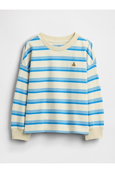 GAP Erkek Bebek Mavi Heavyweight T-Shirt