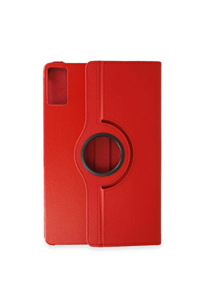FREEDOM STOREE حافظة جلدية للكمبيوتر اللوحي Xiaomi Redmi Pad Se 360 - أحمر