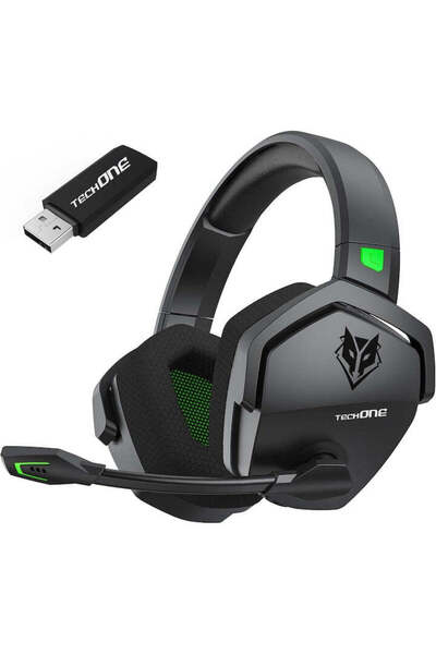 Techone Casti Gaming Profesional Wireless SoundForge GX G06-BT Microfon Switch Difuzor 50mm Negru