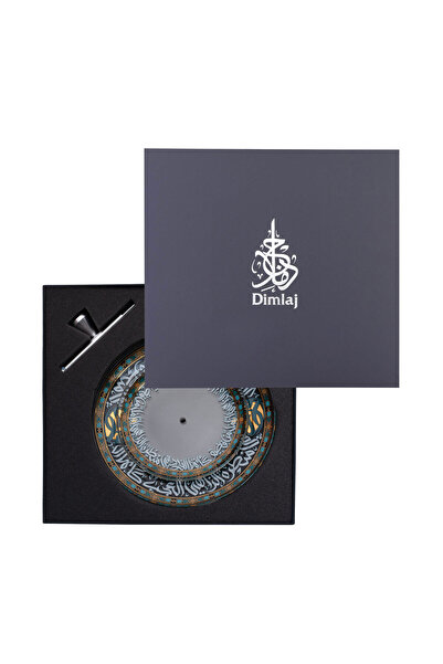 Dimlaj Wurood Glass 2 Tiered Tray CB/1-Gold