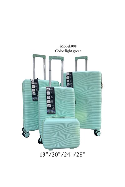 ELEGANT G Luggage Travel Suitcase Trolley Bag – Set of 4pcs – With Spinner Wheels (20”+24”+28” inch) SILICON