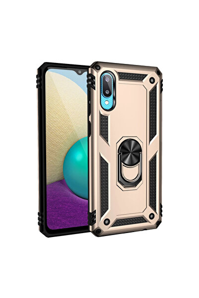 eco port غطاء حماية سامسونج جالاكسي A02 من السيليكون مع حلقة سوفيا - حماية ذه...