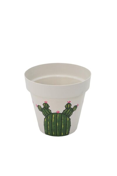 SERİNOVA Desenli Seperatörlü Saksı No:3