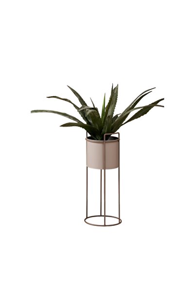 OEM Tall flower pot, D20xH50 cm, metallic