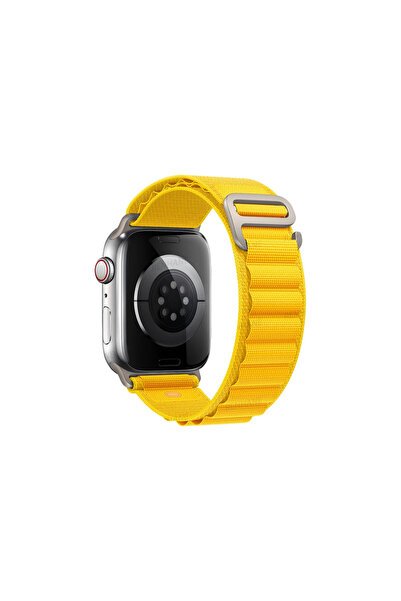 eco port ساعة مونتاج كوردون مقاس 42 ملم - أصفر