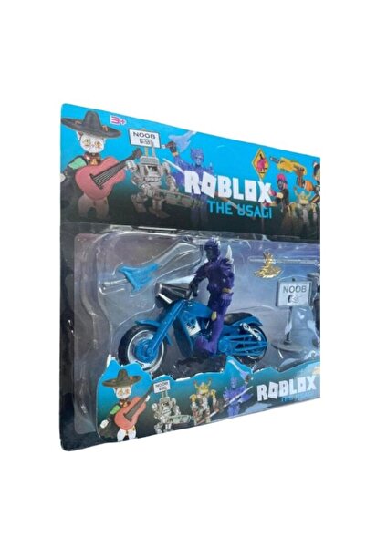 OEM Set of 2 Roblox figures with motorcycle and accessories, blue, 4 years+