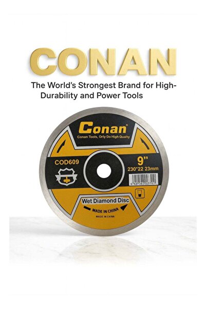 CONAN COD609 9-inch (230mm) Wet Diamond Cutting Disc for Marble, Tile & Ceramic