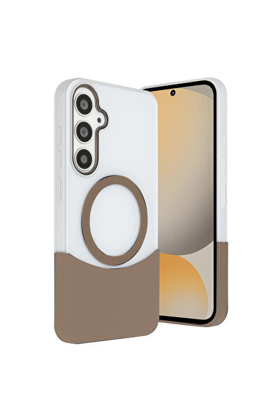 eco port غطاء جوكو سامسونج جالاكسي S24 Fe Velar Magsafe - تيتانيوم صحراوي