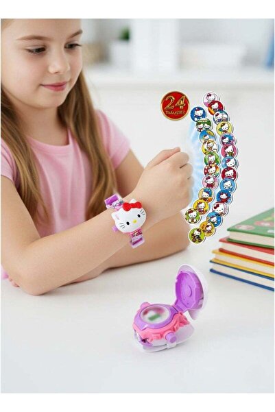 Generic ساعة رقمية للأطفال على شكل قطة كرتونية