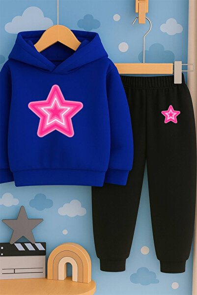 SVART WEAR Детски комплект с качулка и спортен екип с 3-слойна подплата от ше...