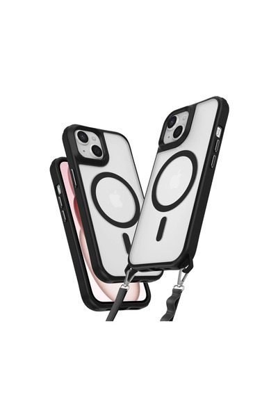 eco port حافظة ايفون 15 من السيليكون من انكا ماجسيف - اسود