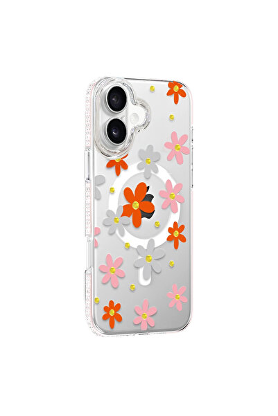 eco port غطاء ماجسيف زهري لجهاز آيفون 16 من جوكو - برتقالي