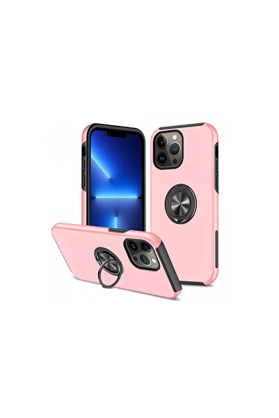 eco port غطاء iPhone 13 Pro مع حلقة النخبة - وردي