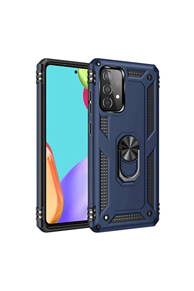 Marsilyan غطاء حماية سامسونج جالاكسي A33 5G من السيليكون مع حلقة صوفيا - أزرق...