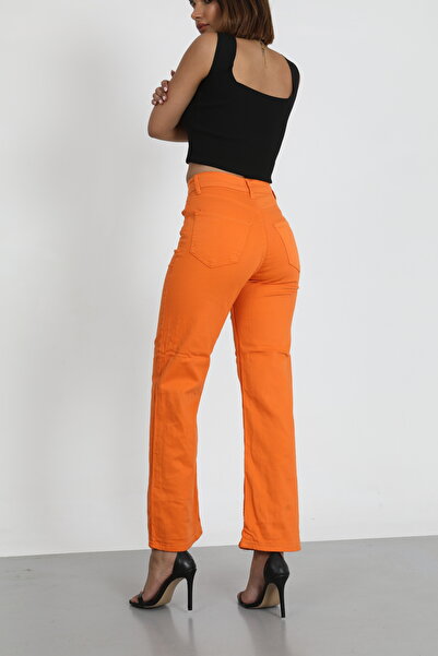 viking's line TURUNCU PALAZZO PANTOLON JEANS YENİ SEZON 2026