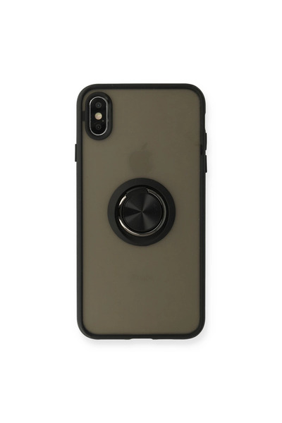 Marsilyan غطاء حماية من السيليكون لهاتف آيفون إكس إس ماكس مع حلقة مونتريال - ...