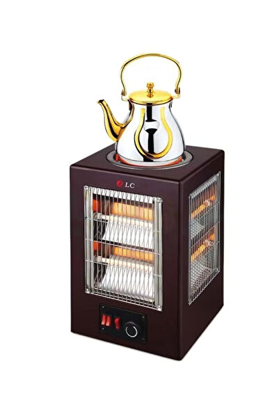 DLC 2-In-1 Electric Room Heater With Hot Plate 2000.0 W DLC-R5842 Brown/Gold/Silver