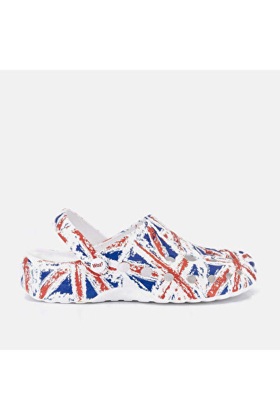 Woz UK Flag Clogs
