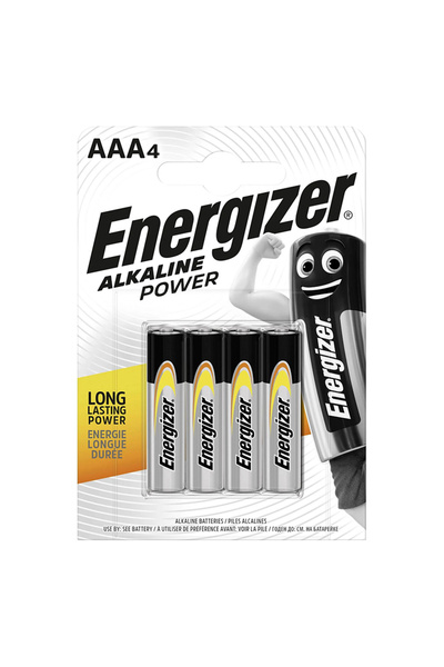 Energizer Batteries, 4 pcs, Alkaline Blister.