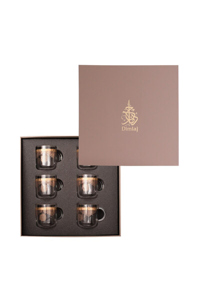 Dimlaj Selena Glass Mug CB/6-Gold