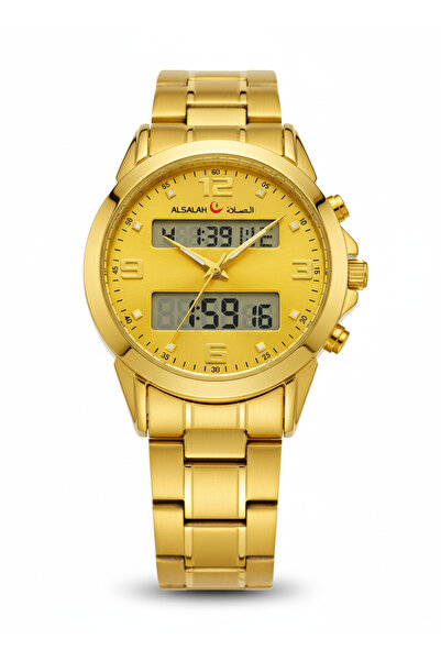 al salah ساعة إسلامية ذكية مع تنبيهات لأوقات الصلاة وتذكير بالأذان ووقت مزدوج...