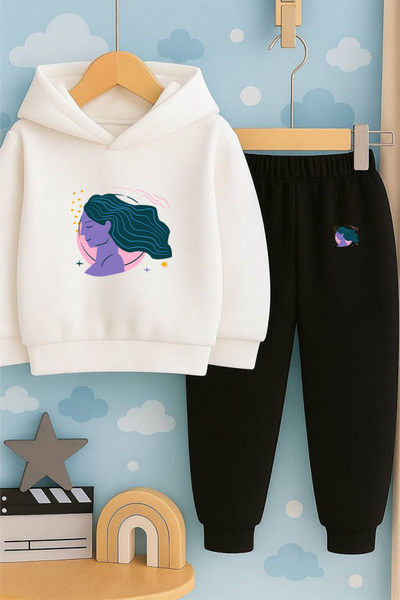 SVART WEAR Hanorac cu imprimeu pentru copii cu imprimeu cu glugă Swea tricou ...