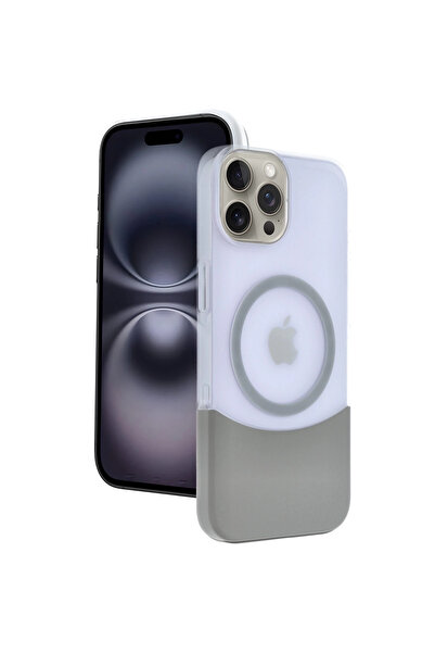 eco port غطاء جوكو آيفون 15 برو ماكس فيلار ماجسيف - رمادي طبيعي