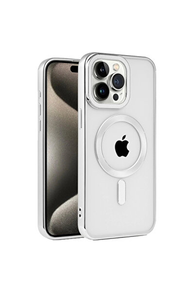 eco port iPhone 15 Pro Max Case Kronos Magsafe Cover - Silver