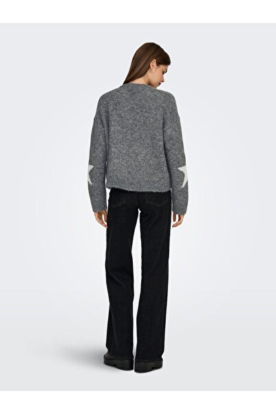 ONLY ONLAZU LS STAR O-NECK KNT