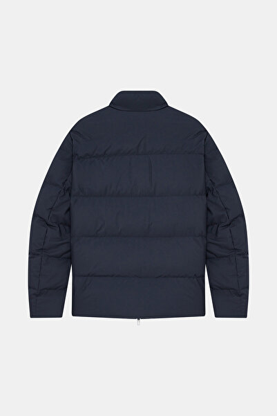 W Collection Zipped Dark Blue Puffer Coat