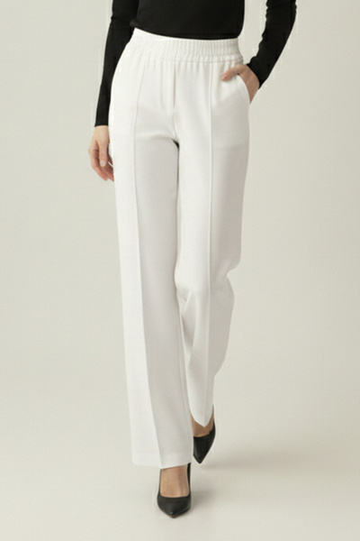benguen Puff Scuba Pants A1105 White