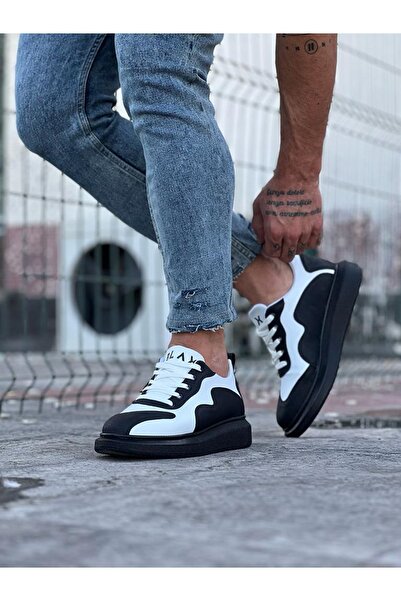 Wagoon WG301 Charcoal White Men's Casual Shoes