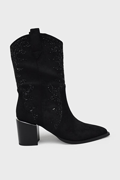 Guja Kadın Western Çizme Siyah BLG24K131