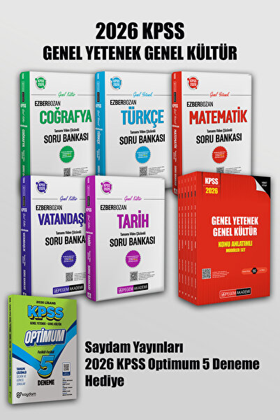 Pegem Akademi Yayıncılık 2026 KPSS Ezberbozan Türkçe Matematik Tarih Coğrafya...