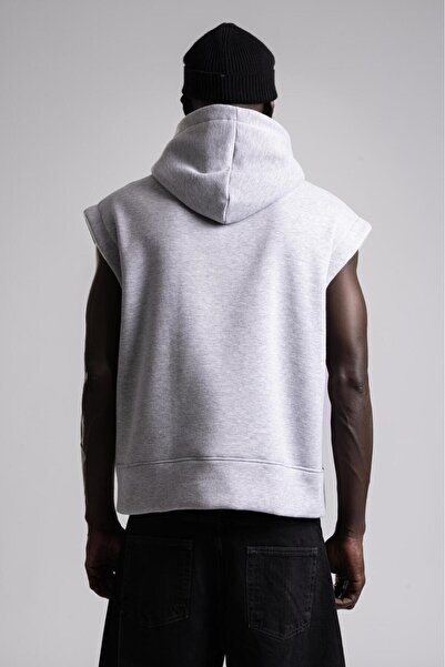 catchjeansro Sleeveless cotton Hooded vest