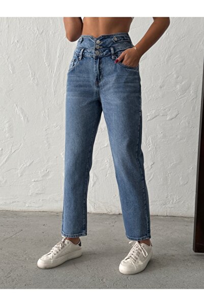 ADAMODA.RO Women's high-waisted jeans