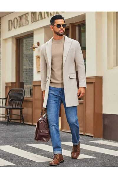 youknitwear you Diaz 100% Cotton Half Turtleneck Men's Knitwear Sweater