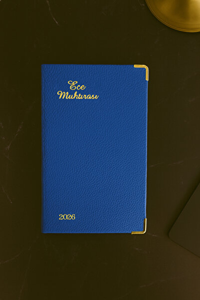 Ece Ajandası 4dl Karaköy 2026 8,5x16 Haftalık Ajanda Çizgili Gece Mavisi