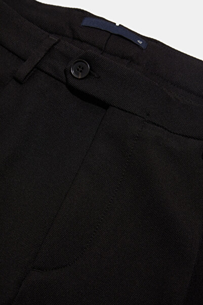 W Collection Diagonal Striped Black Chino Sports Pants