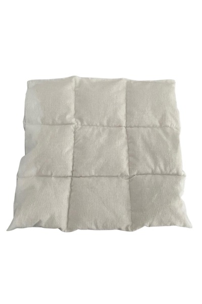 MERTEMİN Koyun yünü yetişkin sırt göğüs ve karın yastığı Pamuk kılıflı 30x30cm