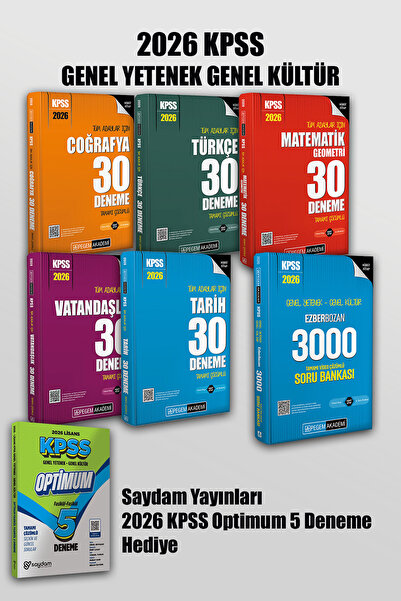 Pegem Akademi Yayıncılık 2026 KPSS GYGK Lisans Tüm Dersler Branş Branş 150 De...