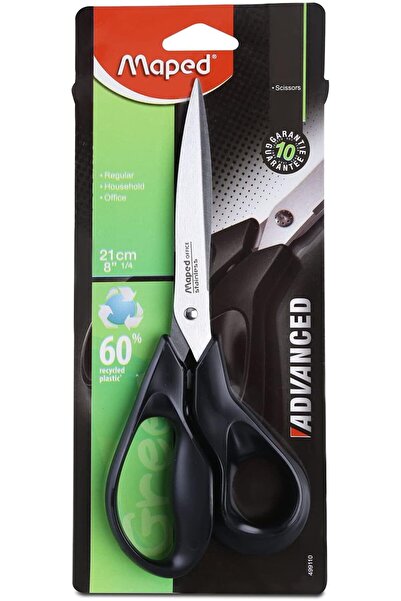Maped Eco Friendly Recycled Scissors, Adult, 8.25 Inch, Right Handed, Multicolor, 21 cm