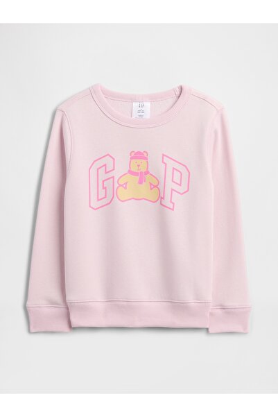 GAP Erkek Bebek Açık Pembe Logo Sweatshirt
