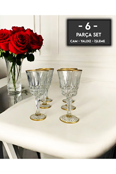 gkzglass home dekor New Year Juliana Glass Gilded Coffee Side Water Glass Water Set for 6 People