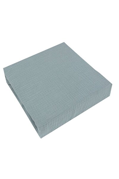 PRICHINDEL Muslin Crib Sheet, Grey, 120x60 cm