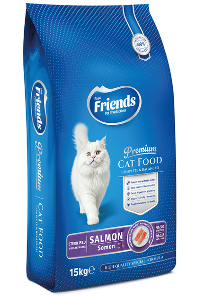 Friends Premium 15 Kg Somonlu Kısır Yetişkin Kedi Maması
