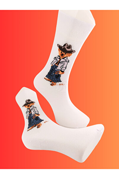 Shuttle Park Special Series Happy Colorful Bear Teddy Socks Fun Comfortable Stylish Design Style Socks